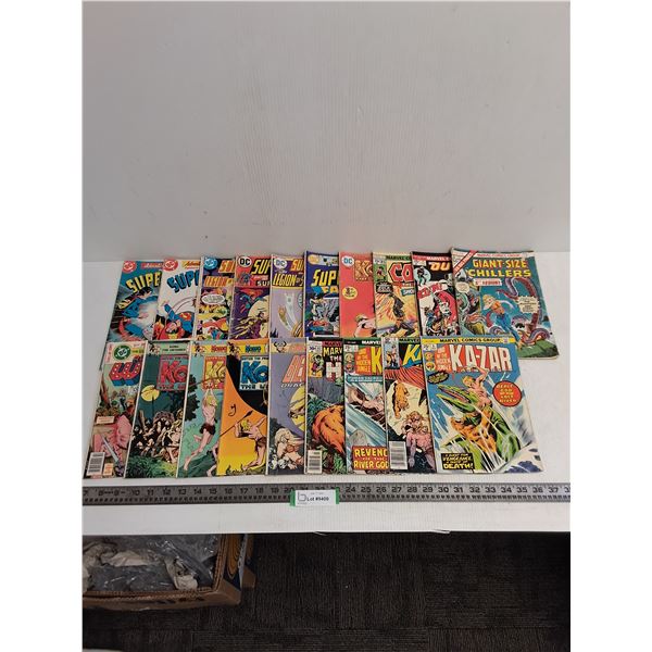 (19) Comic Books (Kong, Superman, Superboy)