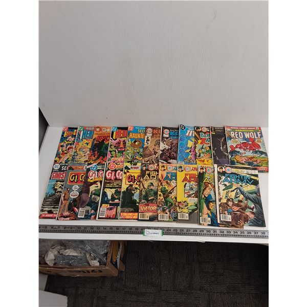 (21) Comic Books (Korg, Red Wolf, GI Combat)