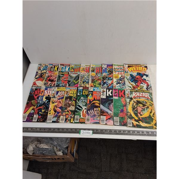 (18) Comic Books (Kazar, Hulk, Doctor Strange)