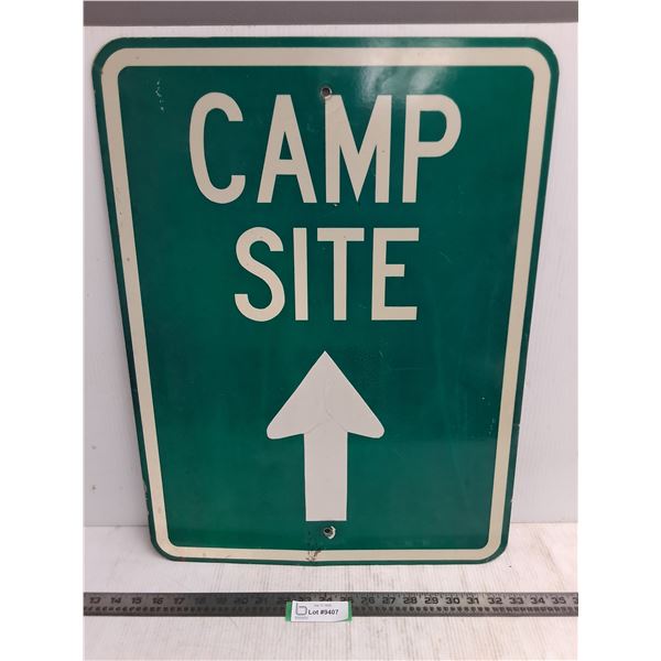Camp Site Metal Sign - 18" x 24" - Pickup Preferred