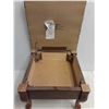 Image 2 : Wooden Upholstered Foot Stool with Storage - 15x15x11"