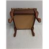 Image 3 : Wooden Upholstered Foot Stool with Storage - 15x15x11"