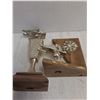 Image 2 : (2) Wooden Base Snowmobile Trophies