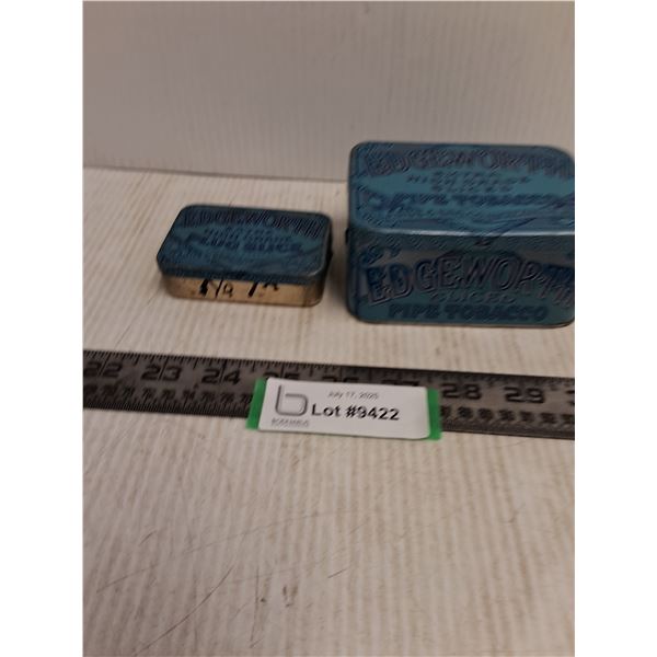 (2) Vintage "Edgeworth Pipe Tobacco" Tins