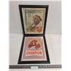 Image 1 : (2) Framed Vintage Advertisements (Champion Spark Plugs & Prince Albert Tobacco) - Both 13" x 16"