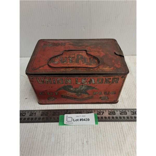 Vintage Union Leader Tobacco Tin