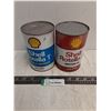 Image 1 : (2) Empty Shell Motor Oil Tins