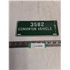Image 1 : Vintage 1971 "Edmonton Vehicle" License Plate