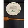 Image 3 : Irish Blessing Plate & Boil City Wooden Spoon