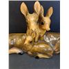 Image 2 : Delcraft Ceramic Deer Family Figurine Decor - 19" x 11" - Has Chip on One Ear