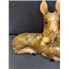 Image 3 : Delcraft Ceramic Deer Family Figurine Decor - 19" x 11" - Has Chip on One Ear