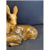 Image 4 : Delcraft Ceramic Deer Family Figurine Decor - 19" x 11" - Has Chip on One Ear