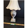 Image 1 : French Renaissance Style End Table Lamp - Works - 18" Tall
