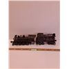 Image 1 : Vintage Style Metal Train Engine & Car - Union Pacific - 14" x 6" x 4.5" Each