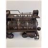 Image 8 : Vintage Style Metal Train Engine & Car - Union Pacific - 14" x 6" x 4.5" Each
