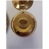 Image 7 : Brass Plated Trivet and (2) Brass Votive Holders