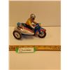 Image 1 : Tin Wind-up Toy Motorcycle w/Side Car - Winds Up, As Is