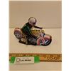 Image 1 : Tin Wind-Up Motorcycle Toy - Winds Up, As Is