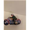 Image 5 : Tin Wind-Up Motorcycle Toy - Winds Up, As Is