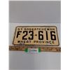 Image 1 : Saskatchewan License Plate - 1957 - Farm Plate
