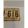 Image 3 : Saskatchewan License Plate - 1957 - Farm Plate