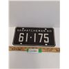 Image 1 : Saskatchewan License Plate - 1960