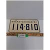 Image 1 : Saskatchewan License Plate - 1961