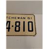 Image 3 : Saskatchewan License Plate - 1961