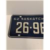 Image 3 : Saskatchewan License Plate - 1962