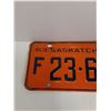 Image 2 : Saskatchewan License Plate - 1963