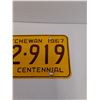 Image 3 : Saskatchewan License Plate - 1967 - Canada Centennial Plate