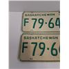Image 2 : Saskatchewan License Plate - 1970 - Farm Plate Set
