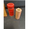 Image 2 : Elastoplast Vintage Bandage Tin & Hoppe's Nitro Powder Solvent w/Box - CANNOT SHIP
