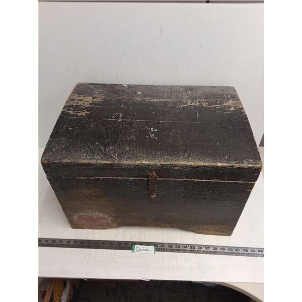 # Vintage Wooden Storage Chest - 23x16x14" - PICK UP ONLY