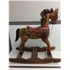Image 3 : # Child's Wooden Rocking Horse - 35x14x35" - Some Tail Damage - PICK UP ONLY