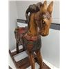 Image 4 : # Child's Wooden Rocking Horse - 35x14x35" - Some Tail Damage - PICK UP ONLY