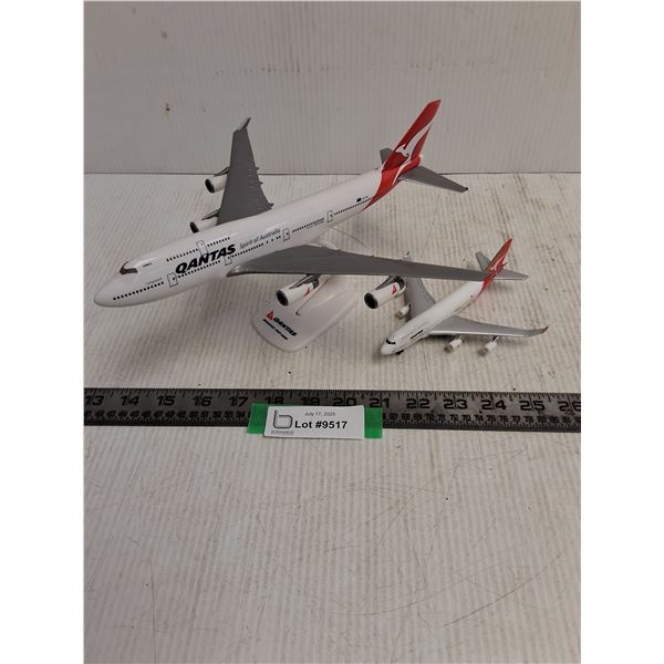 (2) Qantas Replica Airplanes