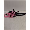 Image 2 : Child's Plastic Toy Battery Powered Chainsaw with Rubber Teeth