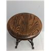 Image 2 : Vintage Claw Foot Piano Stool - 19" High x 14" Dia - PICK UP