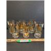 Image 1 : (6) MCM Highball Glasses Set (One Has Small Chip, as Pictured)
