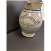 Image 2 : German Salt Glazed Ceramic Beer Pitcher - 2 Litre Size
