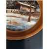 Image 2 : Ceramic Covered Bridge Scene Decorative Plate - 10.5"
