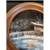 Image 3 : Ceramic Covered Bridge Scene Decorative Plate - 10.5"