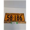 Image 1 : Saskatchewan License Plate - 1933