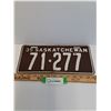 Image 1 : Saskatchewan License Plate - 1935