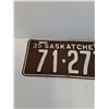 Image 2 : Saskatchewan License Plate - 1935
