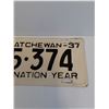 Image 3 : Saskatchewan License Plate - 1937