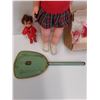 Image 3 : Vintage Dolls w/Clothing Accessories & Vintage Make-up Vanity Mirror
