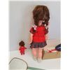 Image 6 : Vintage Dolls w/Clothing Accessories & Vintage Make-up Vanity Mirror