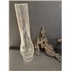 Image 4 : Venus Lamp Works Oil Lamp w/(2) Hurricanes (Fits in Wall Mount) & Cast Iron Lamp Wall Mount